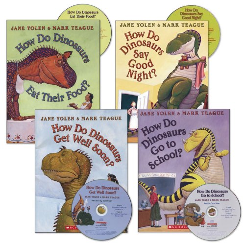 How Do Dinosaurs Book and CD - Set of 4
