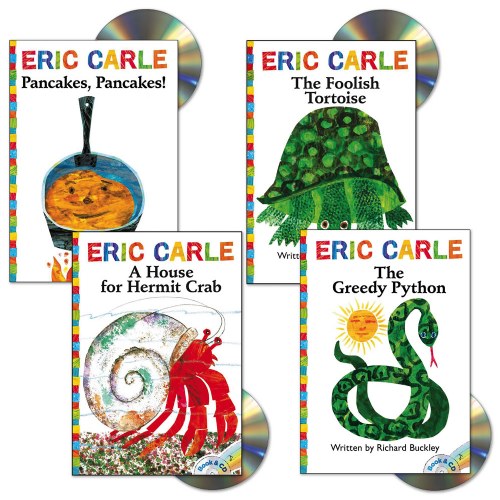 Eric Carle Book & CD - Set of 4