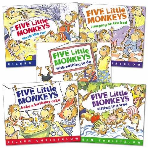 Five Little Monkeys Books Set Of 5