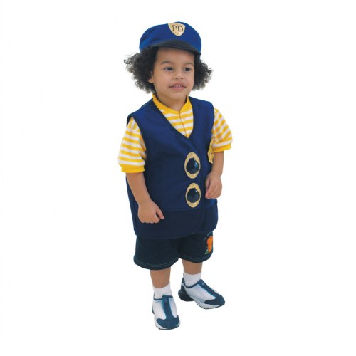 Toddler Police Officer Vest & Hat