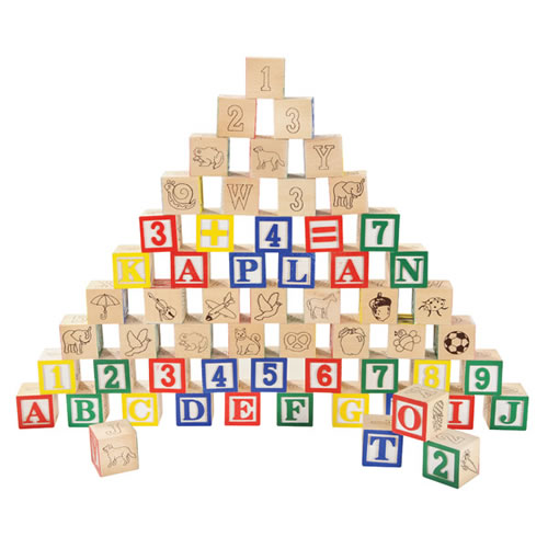 Classic ABC Wooden Blocks 100 Pieces