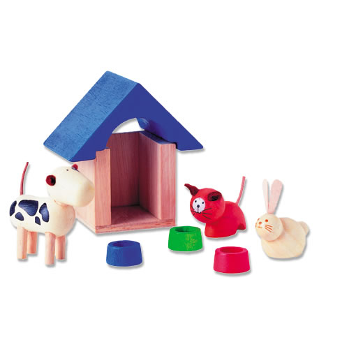 Eco-Friendly Dollhouse Pets and Accessories Furniture