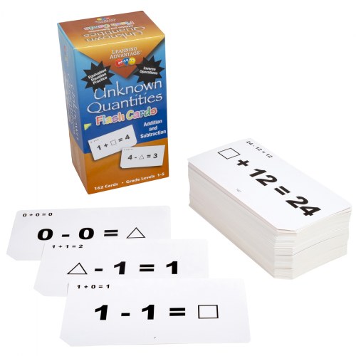 Addition and Subtraction Unknown Quantities Flashcards Activity