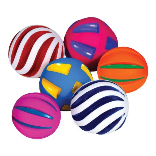 Tactile Squeaky Balls - Set of 6