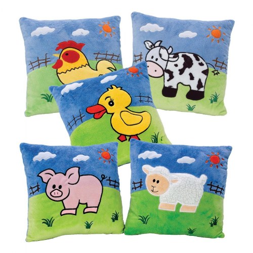 Farm Animal Pillows - Set of 5