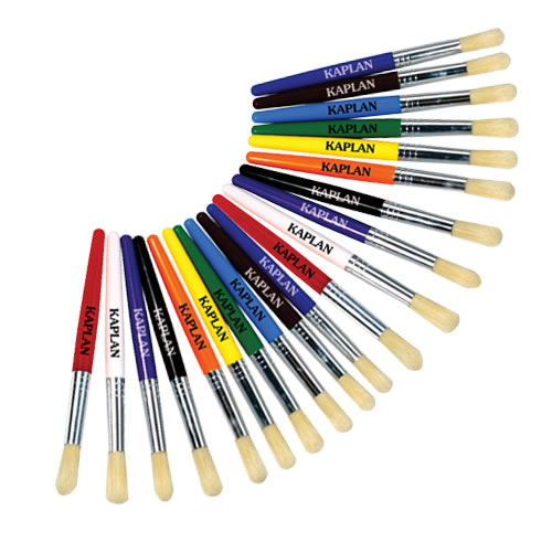 Easy to Grip Bright Colored Chubby Brushes