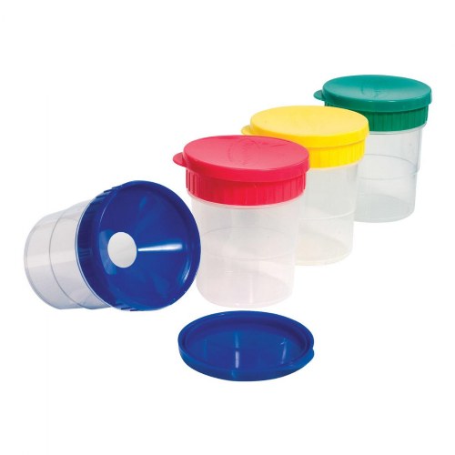 Spill Proof Paint Cups - Set of 4