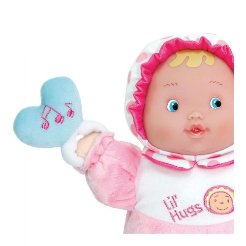 Bambola Morbida Lil' Hugs Baby Di JC Toys | 30,5 Cm | Con Sonaglio E Carta Increspata | Sicura Per Neonati