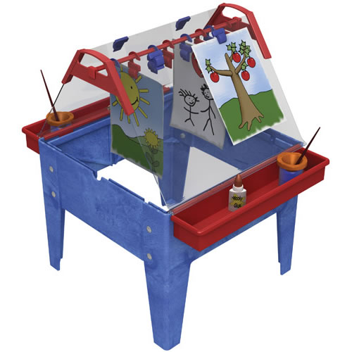 See Through Easel Center with Drying Rack