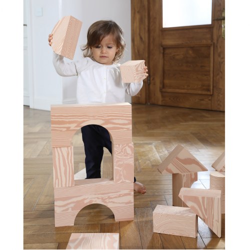 Jumbo Foam "Wooden" Blocks 32 Piece Set