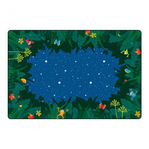 Peaceful Tropical Night Rug