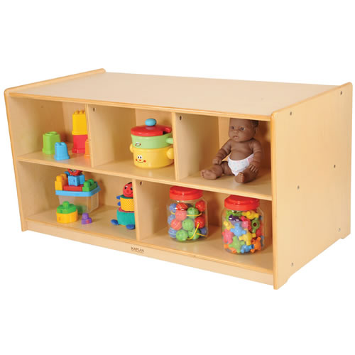 double sided toy storage container