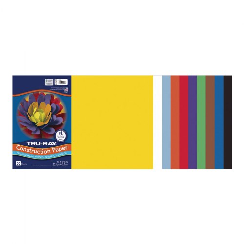 12" x 18" Tru-Ray® Construction Paper - Case Pack - Assorted