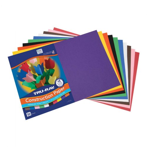 12" x 18" Tru-Ray® Construction Paper - 25 Packs