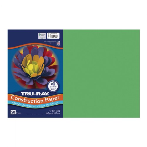 12" x 18" Tru-Ray® Construction Paper (Case Pack) - Green