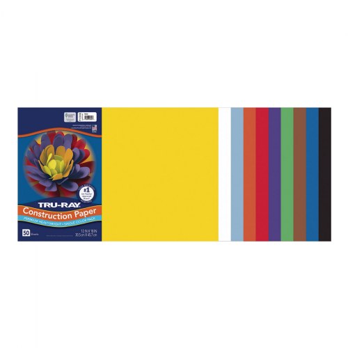 Tru-Ray® 12" x 18" Construction Paper - Assorted