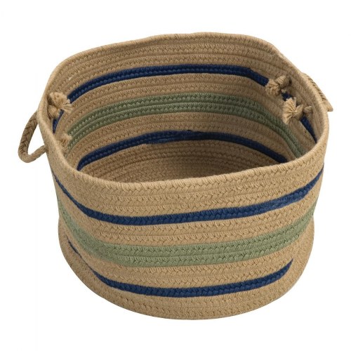 Harwood Stripe Basket 18" x 12"