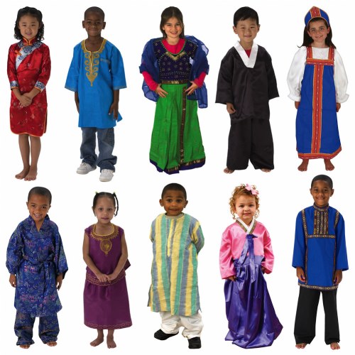 Cultural Clothing Outfits (Set of 10)