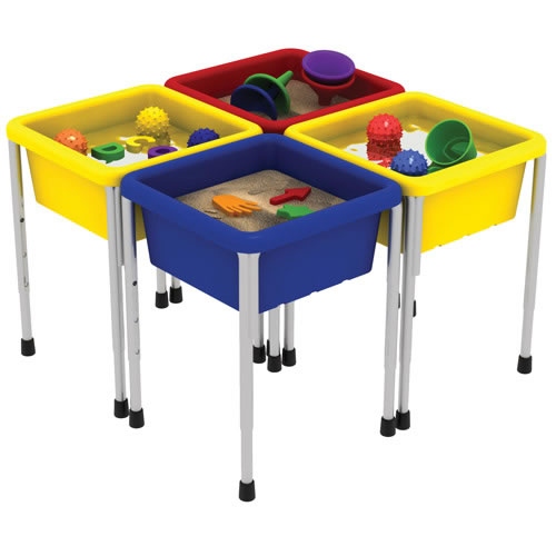 4 Station Sand and Water Play Center w/Lids
