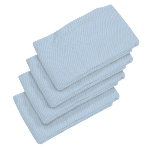 Premium Cot Blanket - Blue - Set of 4