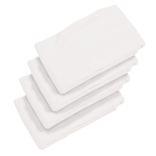 Premium Cot Blanket - White - Set of 4