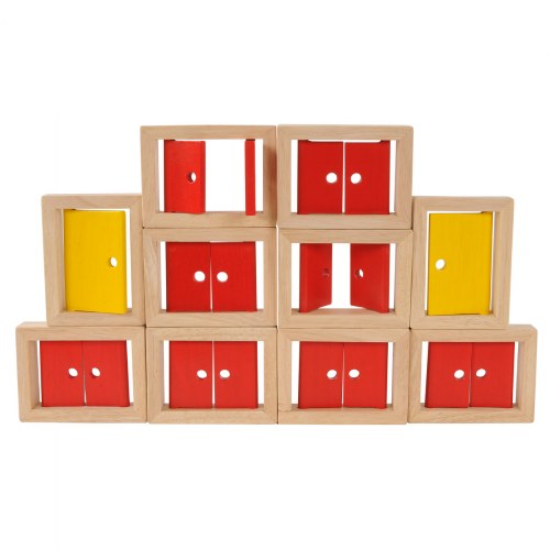 Wooden Doors and Windows - 10 Piece Set