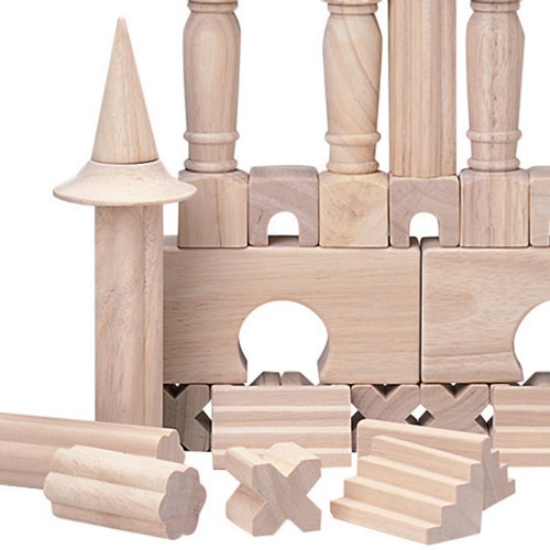 Wooden Architectural Unit Blocks - 40 Pieces