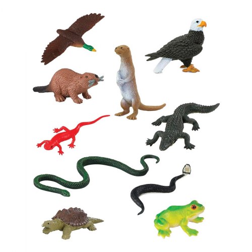 River Animal Minis - Set of 10