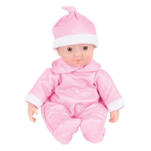 Soft Body 11" Doll with Romper and Cap - Asian