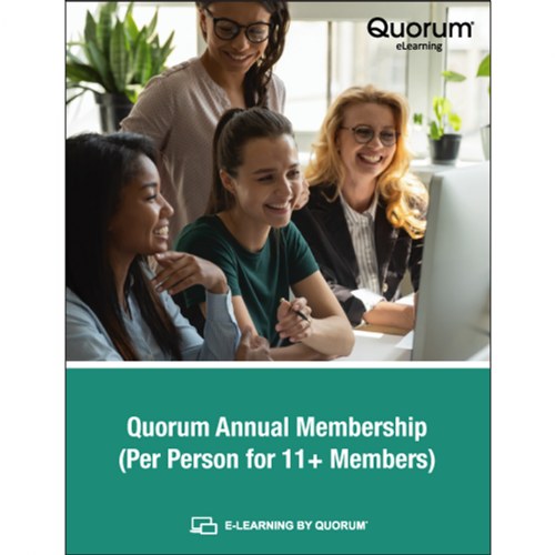 Quorum Annual Membership - Per Person for 11+ Members
