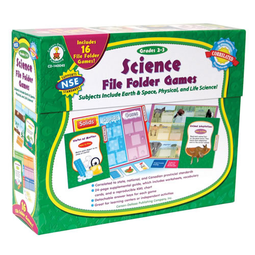 Science File Folder Games Grades 2 3