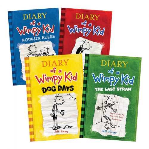 Diary of a Wimpy Kid Books - Set of 4