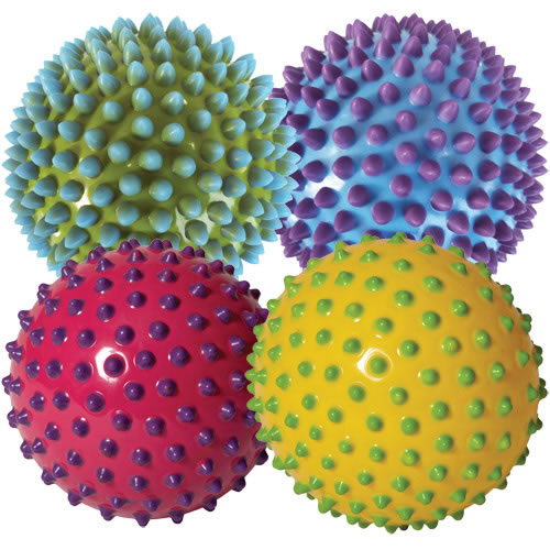 Multicolor Sensory Balls Set Of 4 