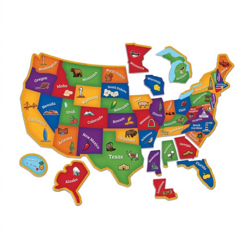 Magnetic USA Map Puzzle