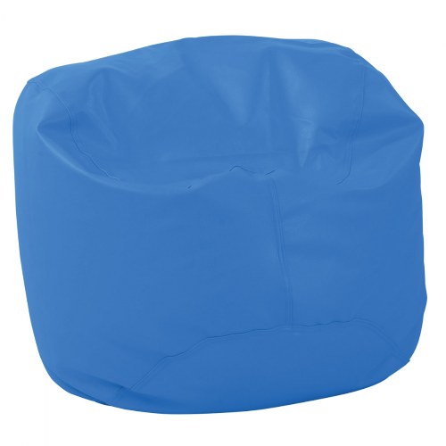 26" Vinyl Bean Bag Chair - Blue