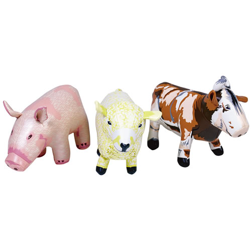 plush farm animal set