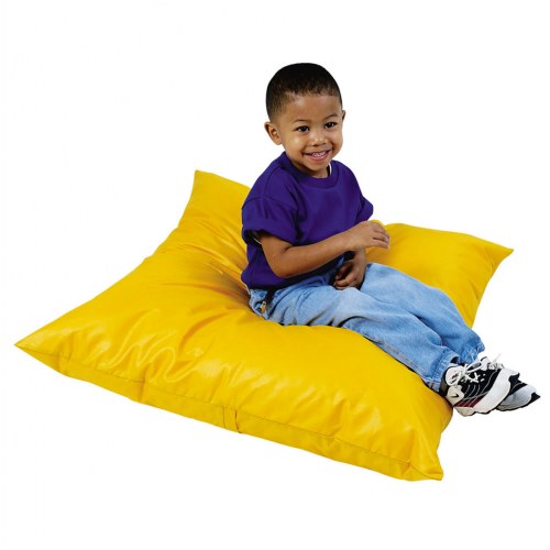 Jumbo Pillow with Removable Cover - Yellow