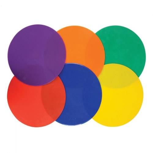 Size 10'' Set of 6 Multiple Colors Champion Sports Poly Spot Markers 