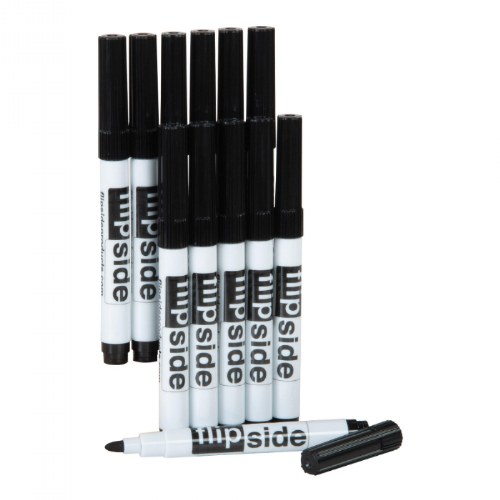 Thin Dry-Erase Markers - 12 Count