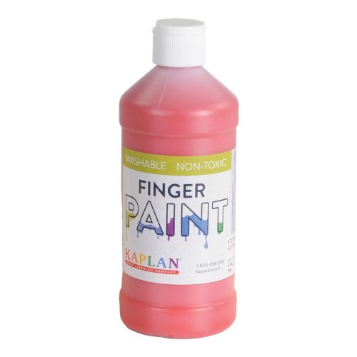 Washable Glitter Finger Paint - Red