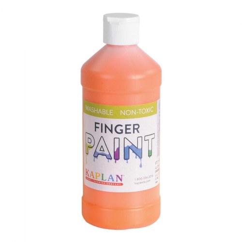 Washable Glitter Finger Paint - Orange