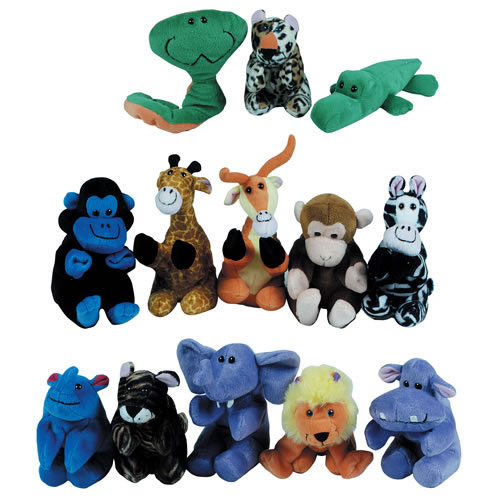 jungle finger puppets