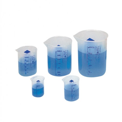 Wide Mouth Graduated Beakers for Science Projects and More - Set of 5