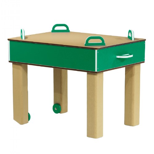 Nesting Nature Table - Toddler Height 20" - Green/Latte
