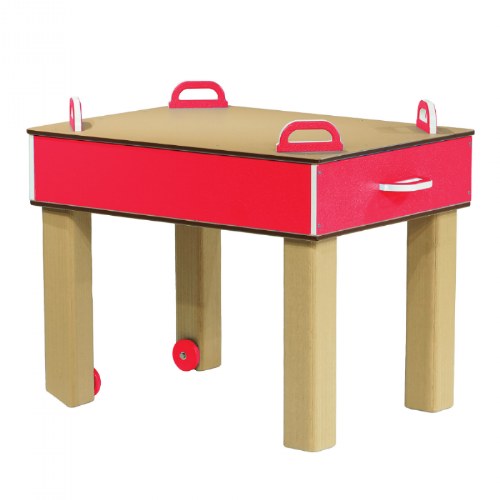 Nesting Nature Table - Toddler Height 20" - Red/Latte