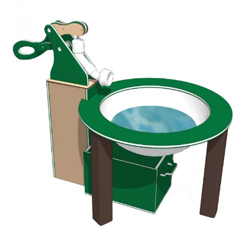 Spout and Splash - In-Ground Mount - Green/Chocolate