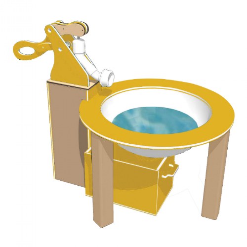 Spout and Splash - In-Ground Mount - Yellow/Latte