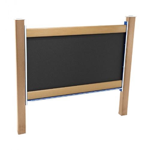 Double-Sided Magnetic Outdoor Chalkboard - In-Ground Mount - Blue/Latte
