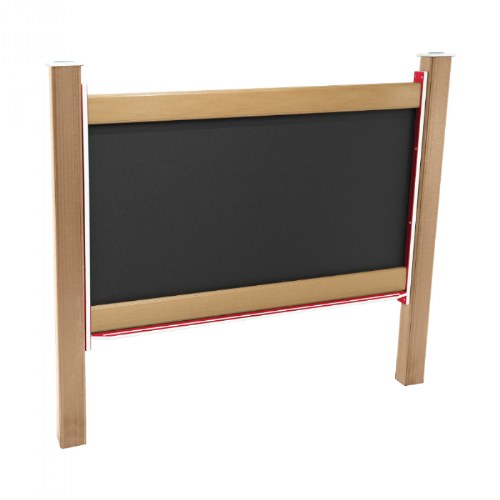 Double-Sided Magnetic Outdoor Chalkboard - In-Ground Mount - Red/Latte