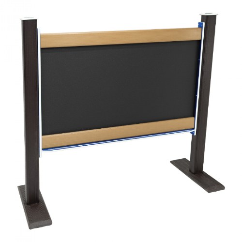 Double-Sided Magnetic Outdoor Chalkboard - Portable - Blue/Chocolate